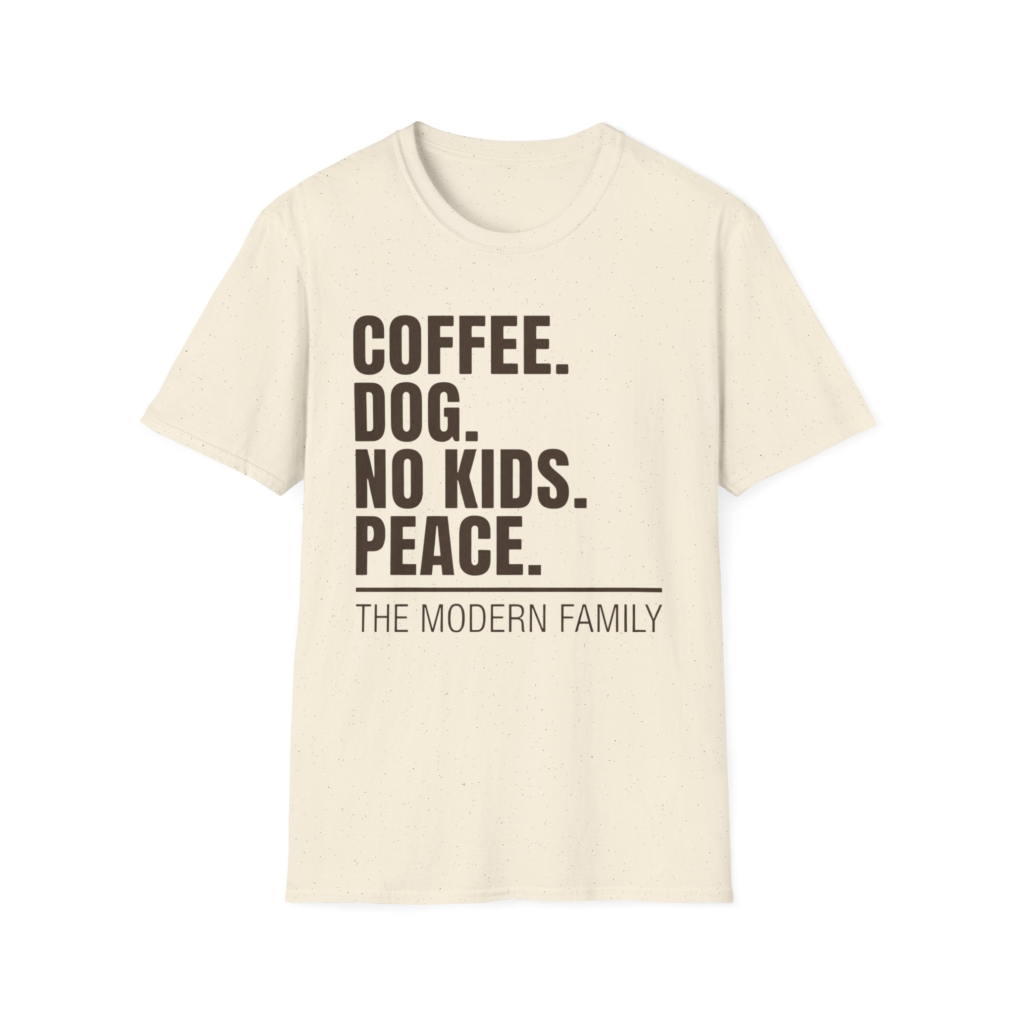 Coffee Dog No Kids Peace Graphic Tee