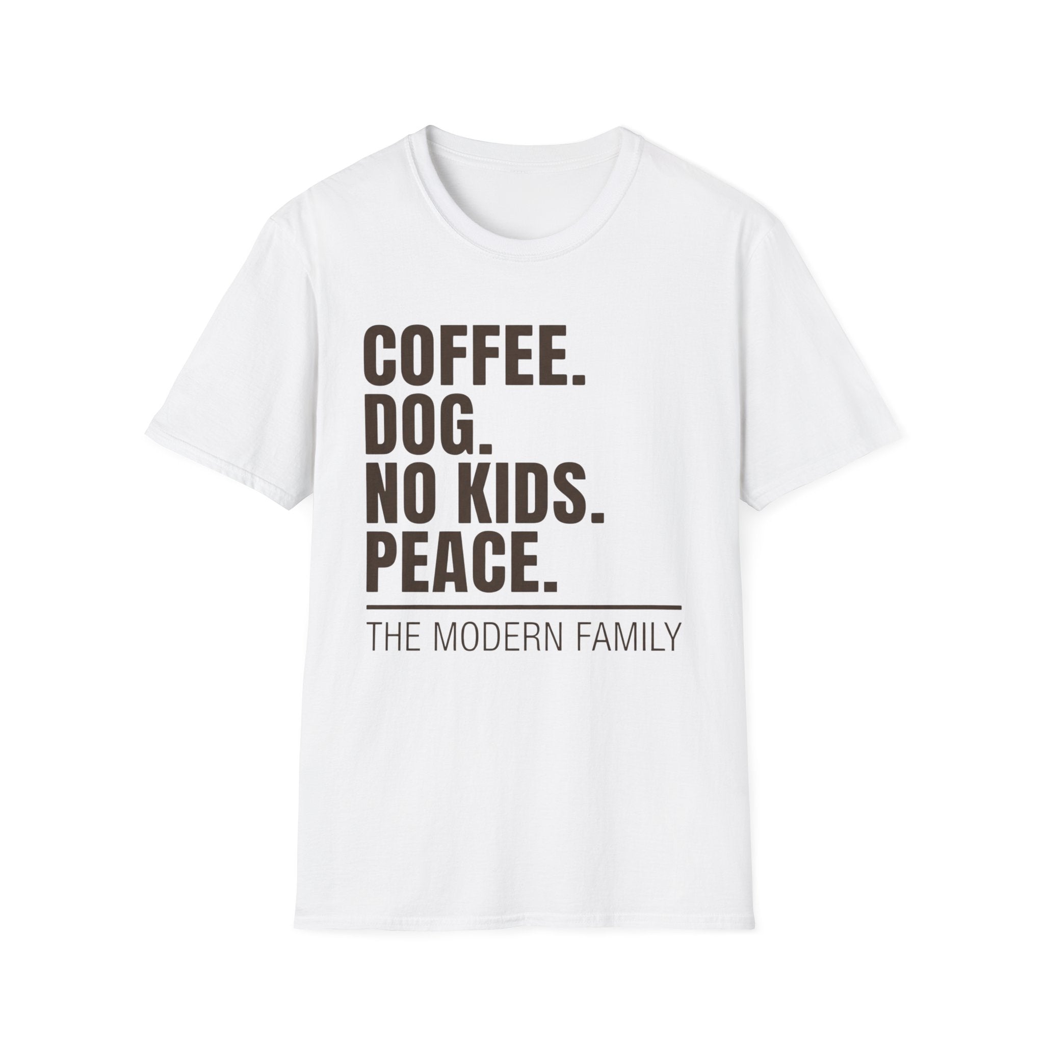Coffee Dog No Kids Peace Graphic Tee