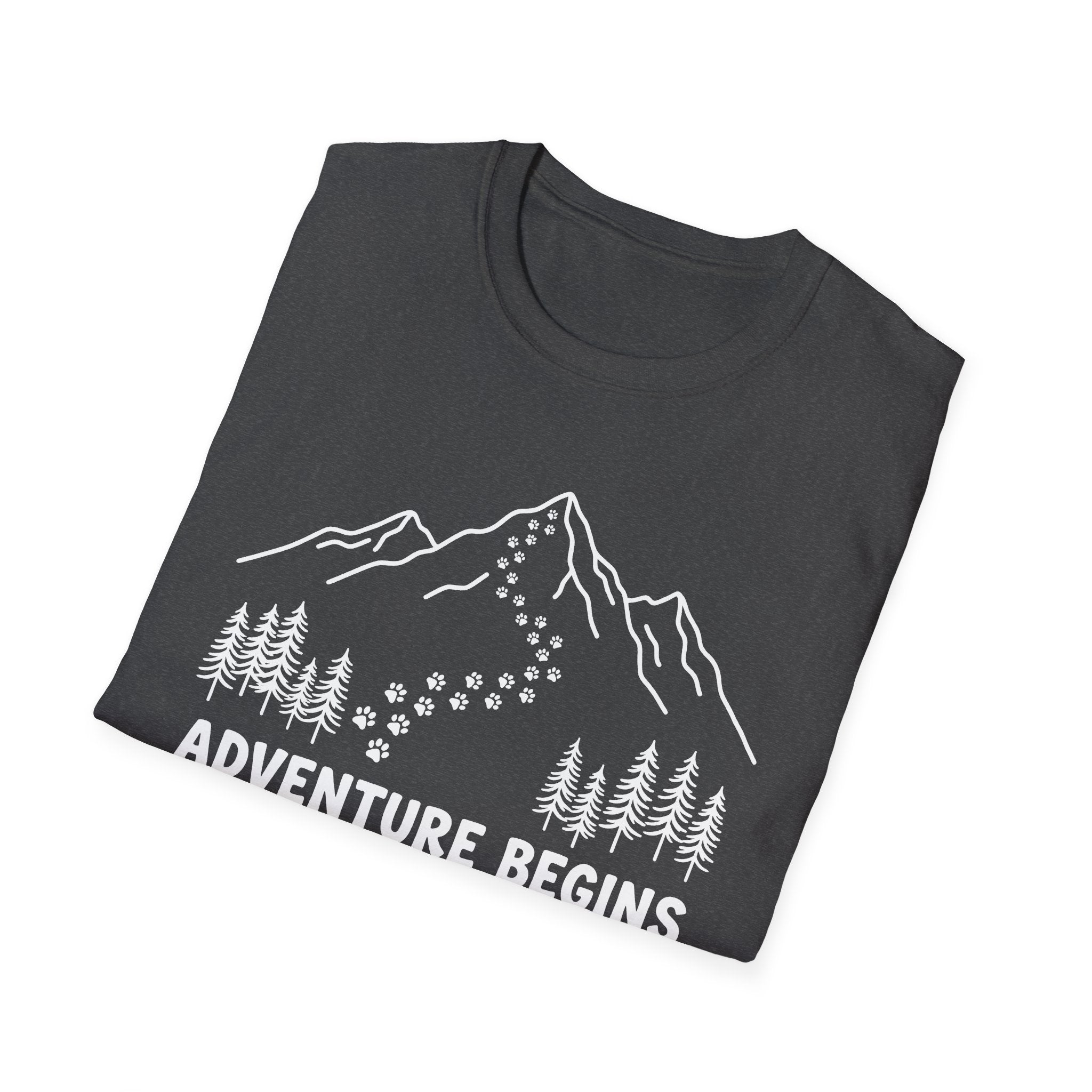Adventure Begins With A Bark Graphic Tee