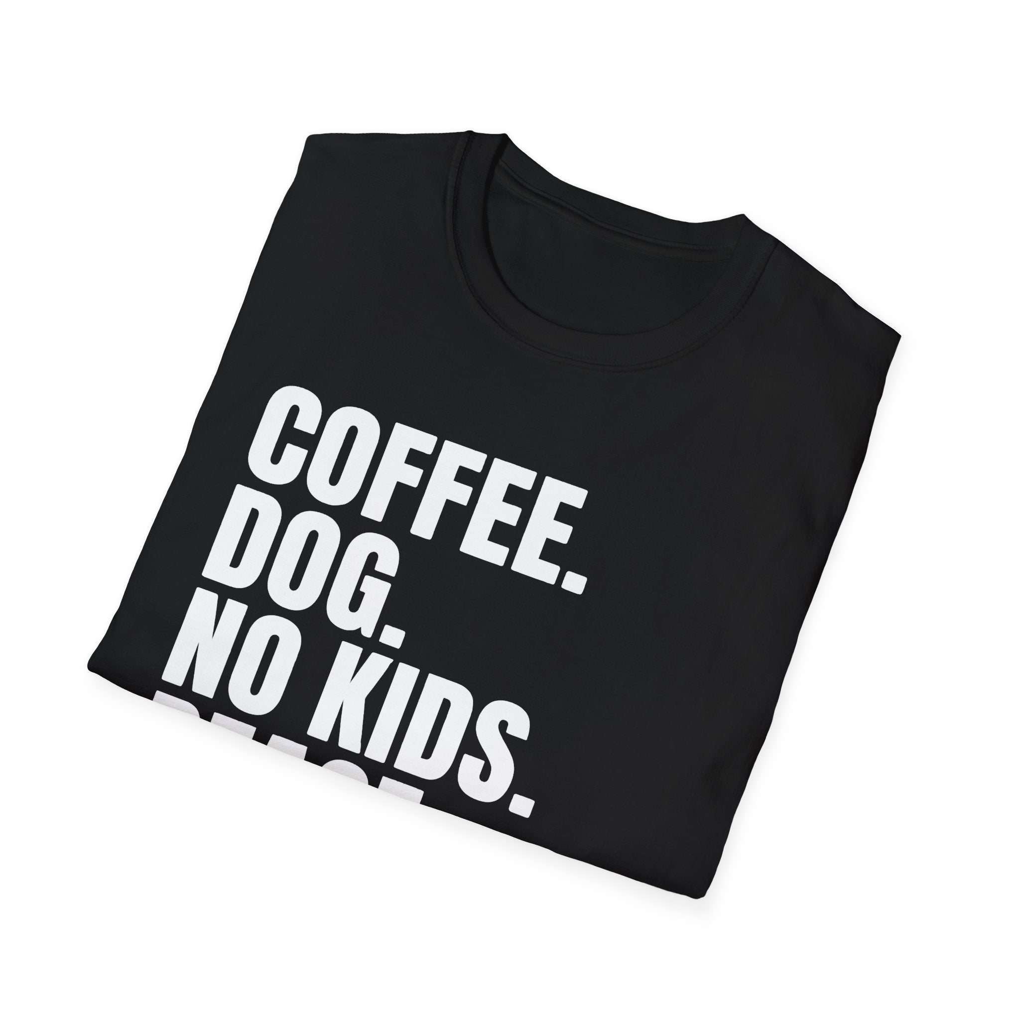Coffee Dog No Kids Peace Graphic Tee