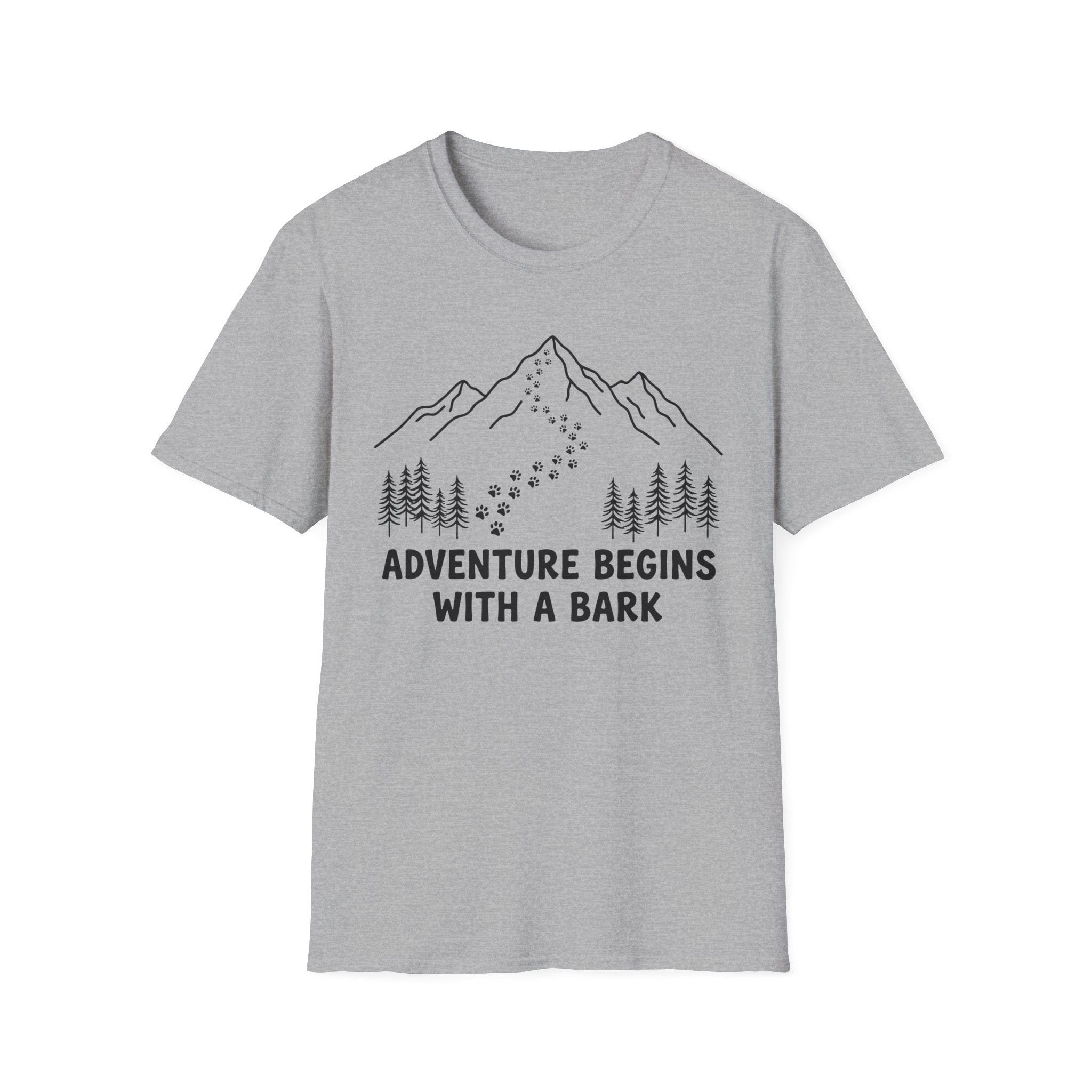 Adventure Begins With A Bark Graphic Tee