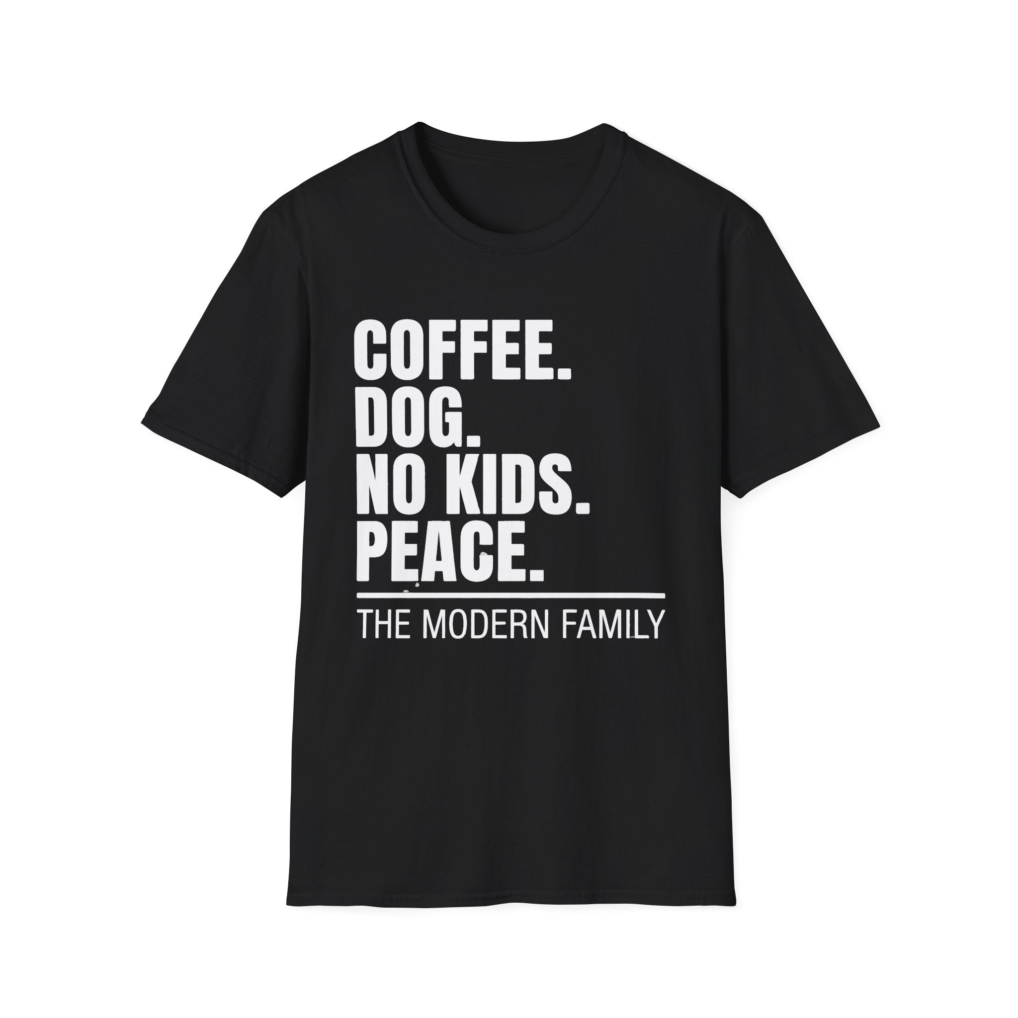 Coffee Dog No Kids Peace Graphic Tee