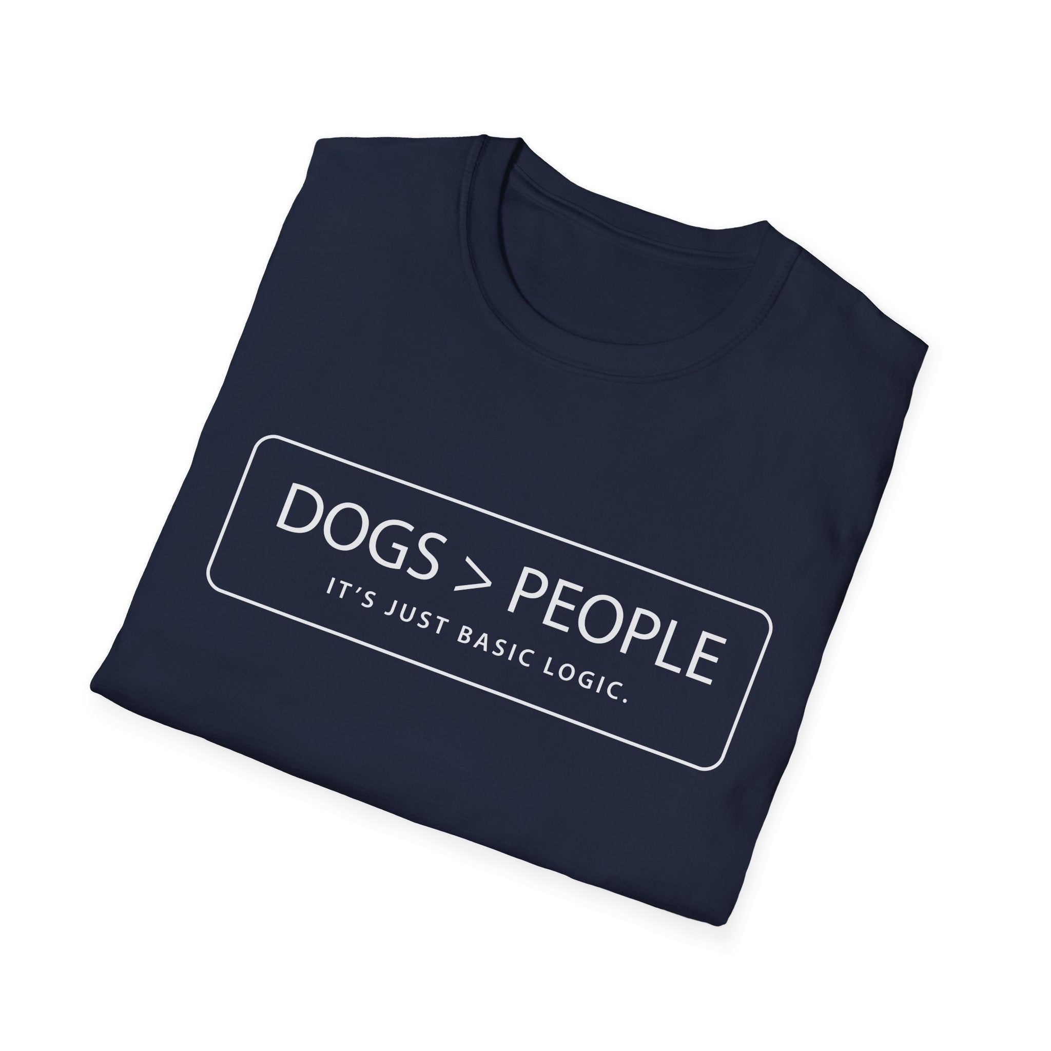 Dogs Over People Text Graphic Tee