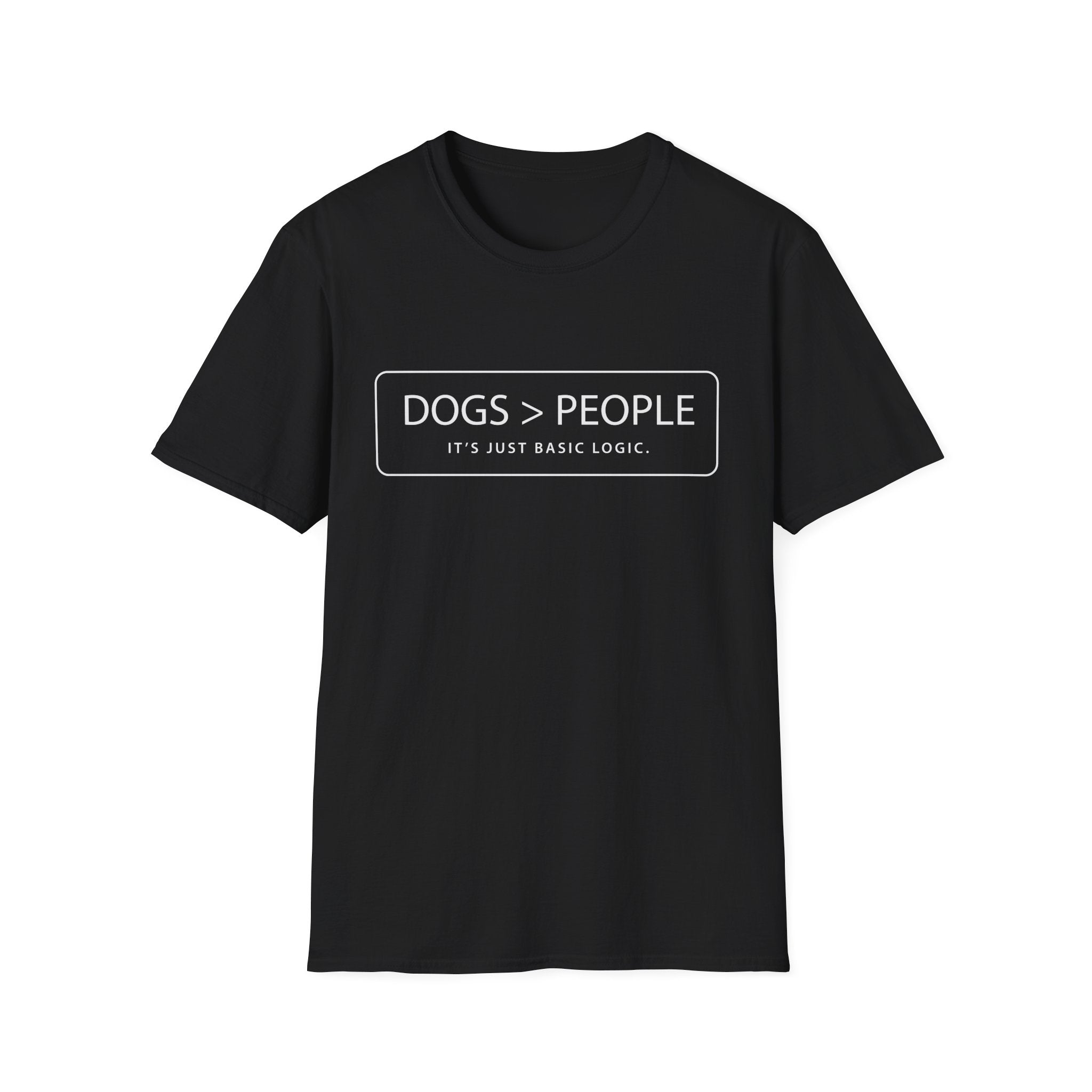 Dogs Over People Text Graphic Tee