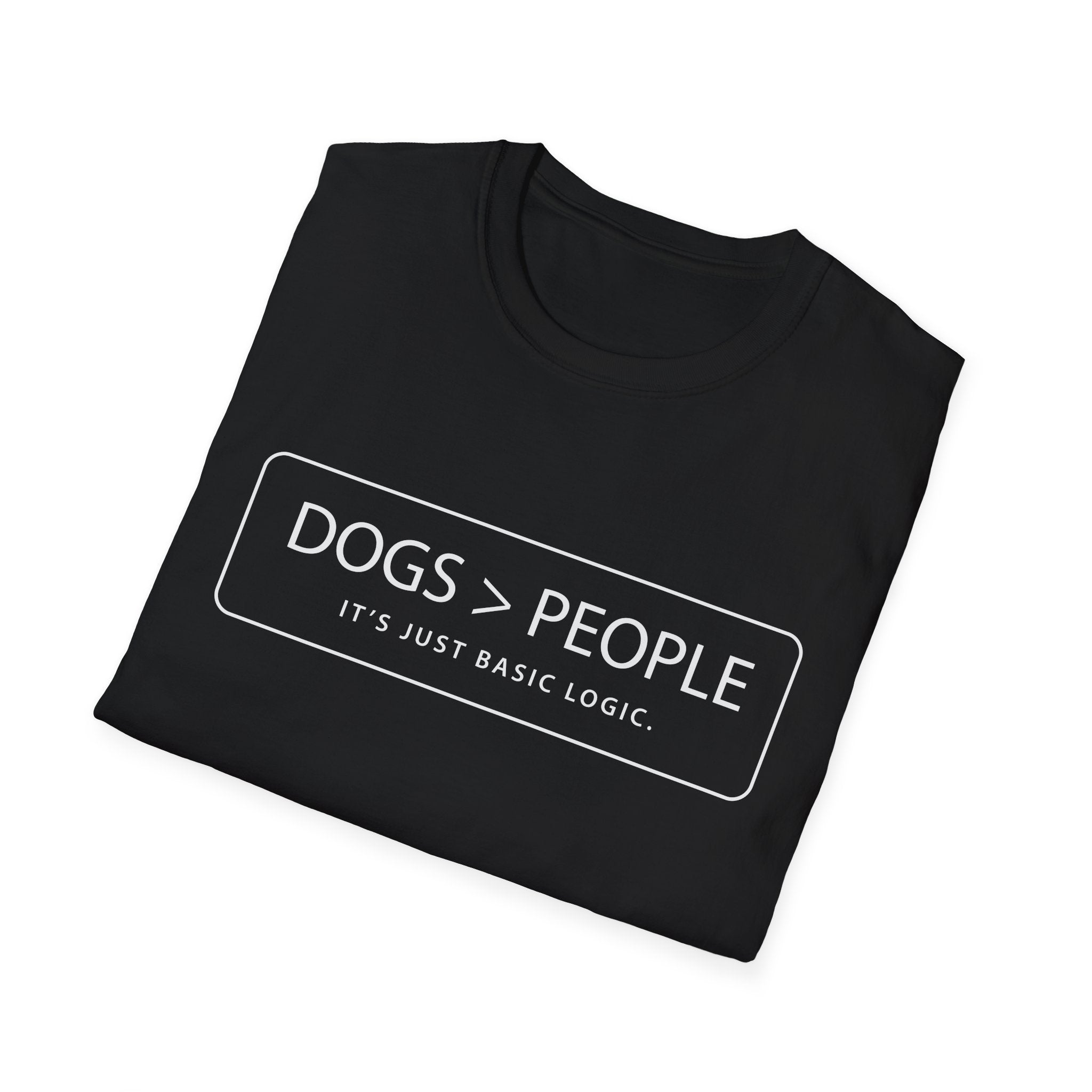 Dogs Over People Text Graphic Tee
