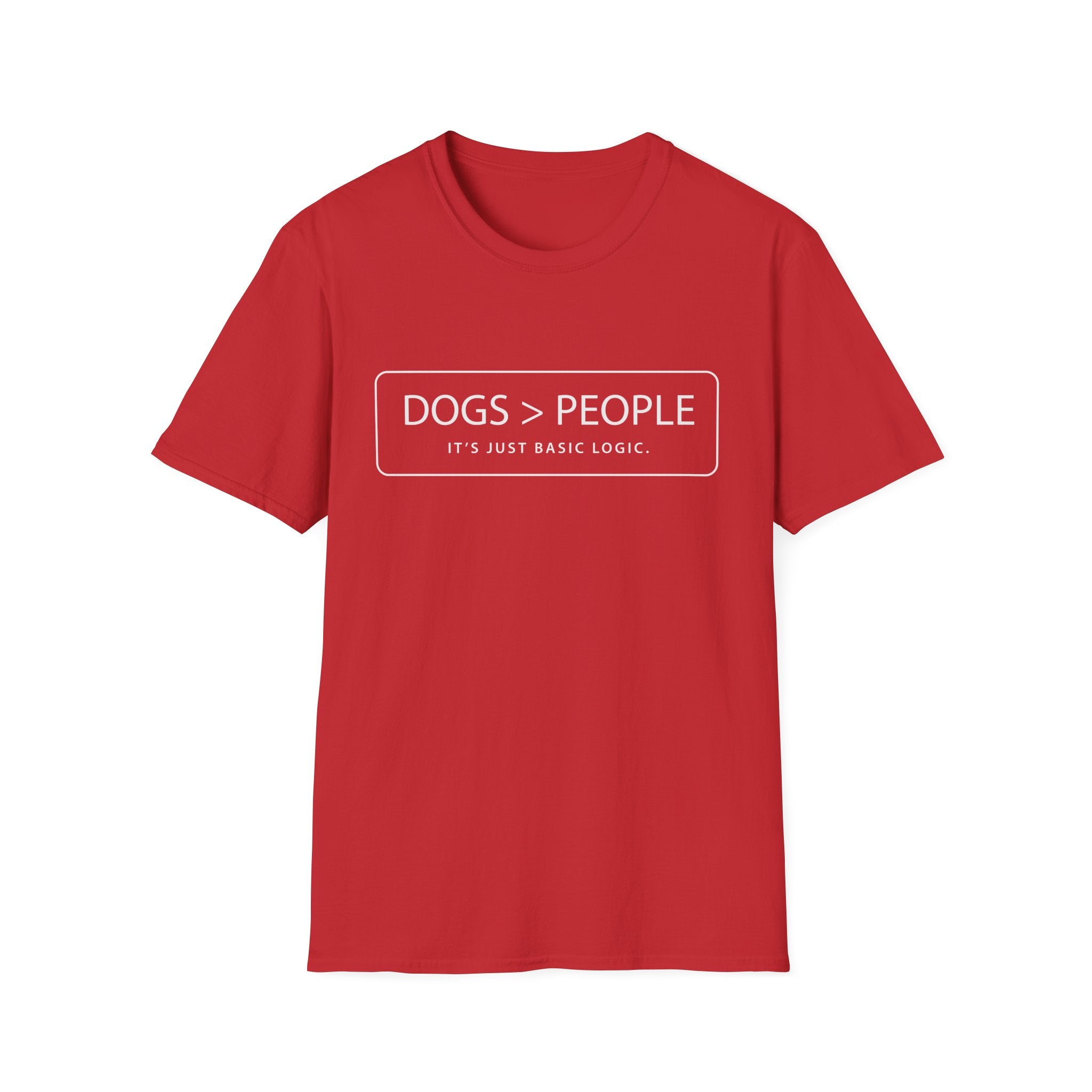 Dogs Over People Text Graphic Tee