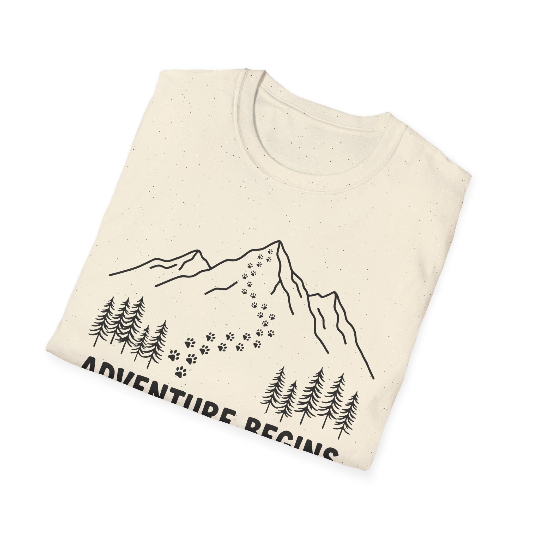 Adventure Begins With A Bark Graphic Tee