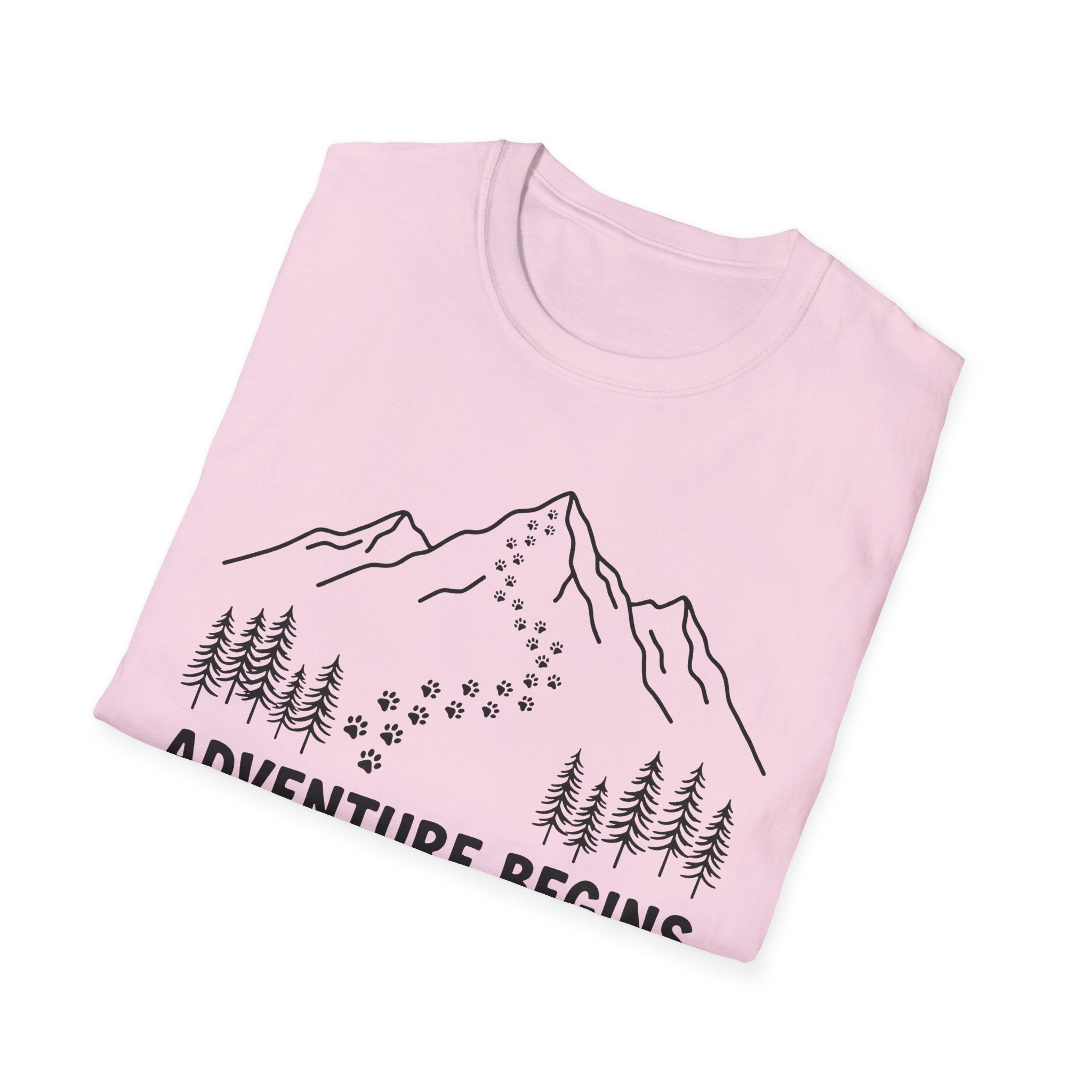 Adventure Begins With A Bark Graphic Tee