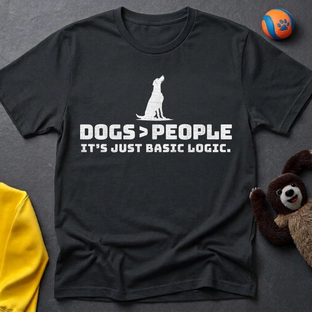 Dogs>People Silhouette T-shirt