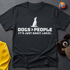 Dogs>People Silhouette T-shirt