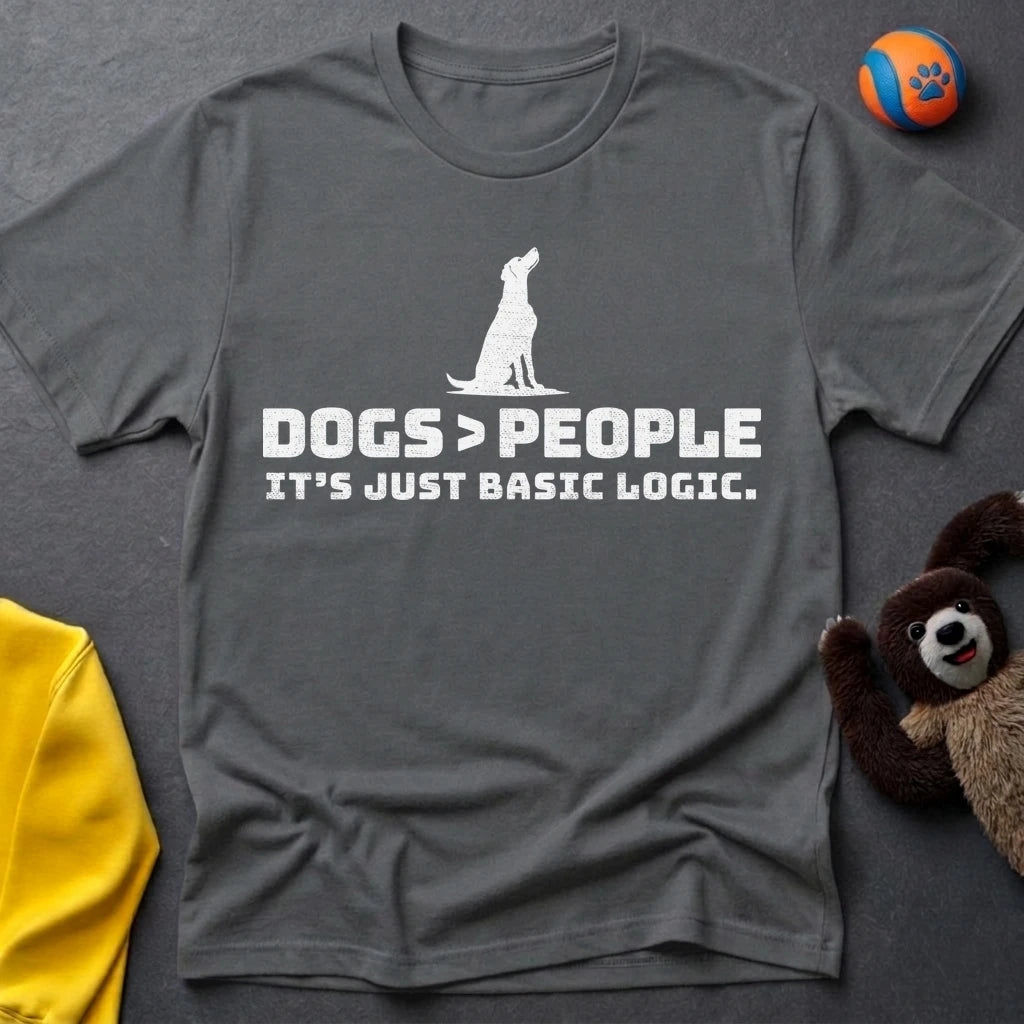 Dogs>People Silhouette T-shirt