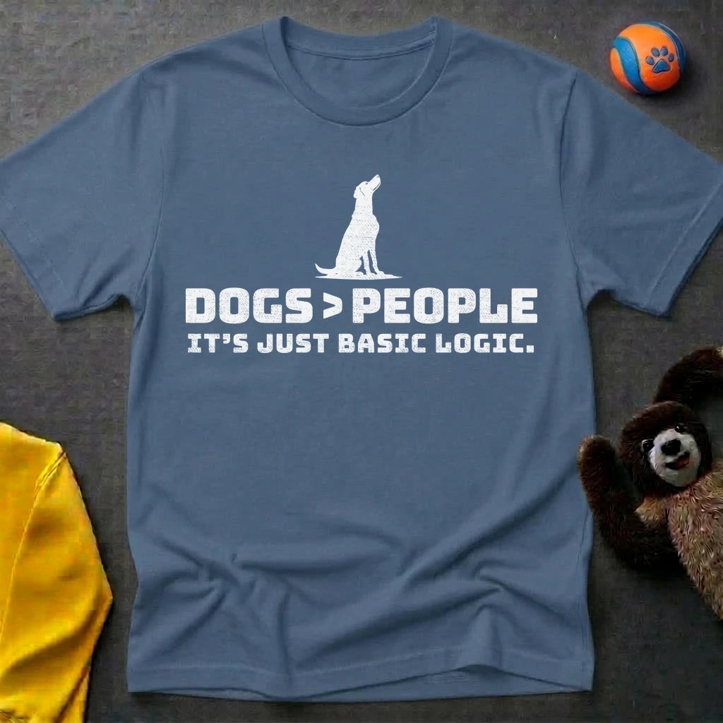 Dogs>People Silhouette T-shirt