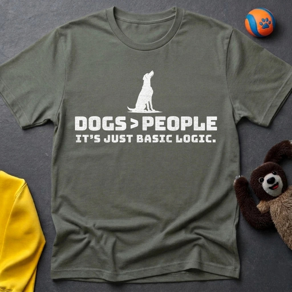 Dogs>People Silhouette T-shirt