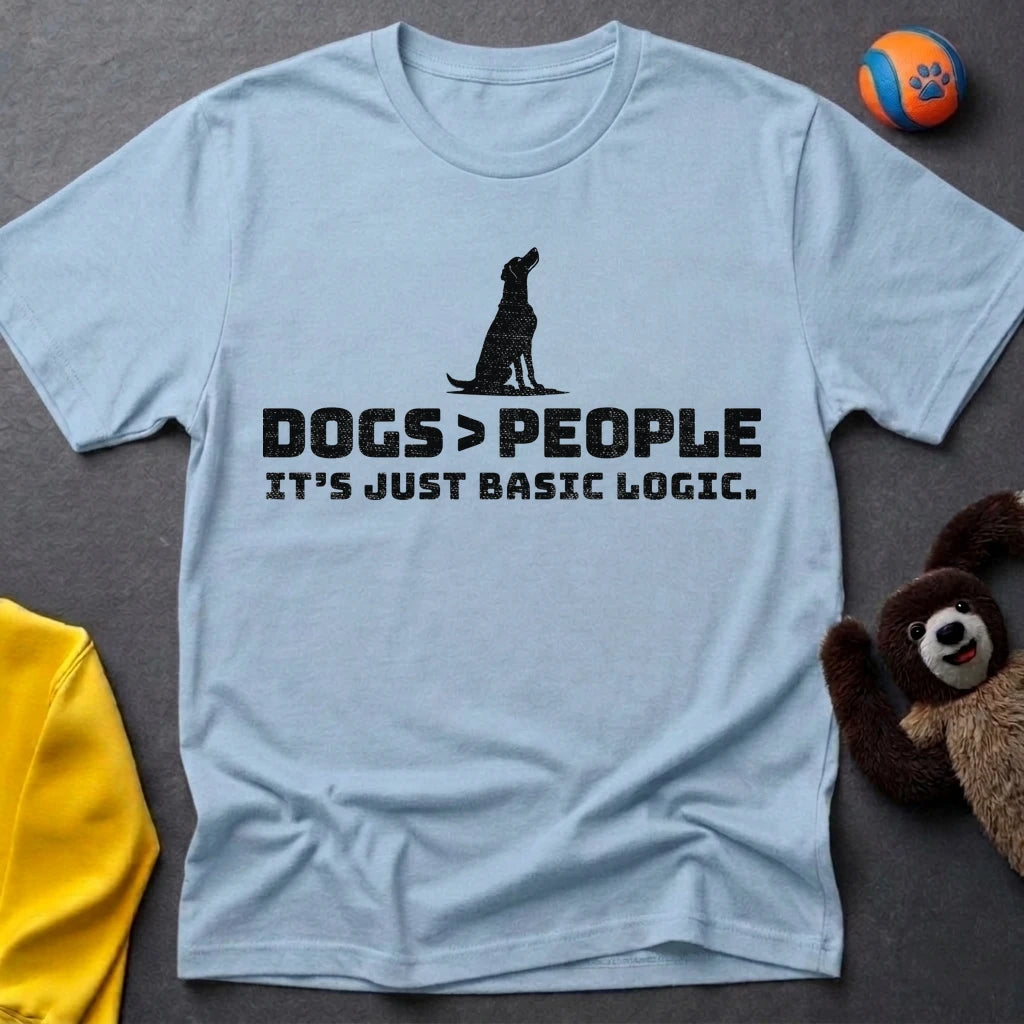 Dogs>People Silhouette T-shirt