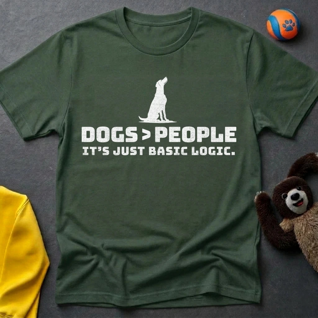 Dogs>People Silhouette T-shirt