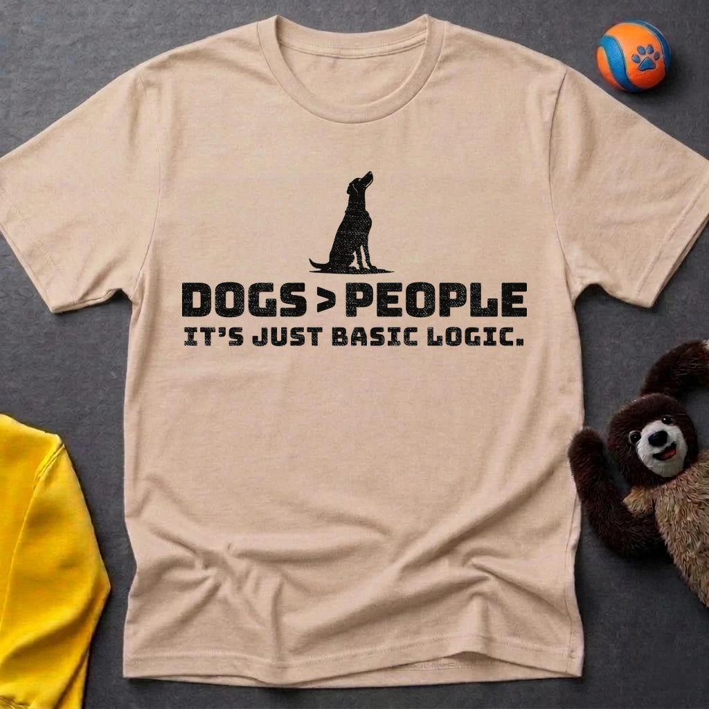 Dogs>People Silhouette T-shirt