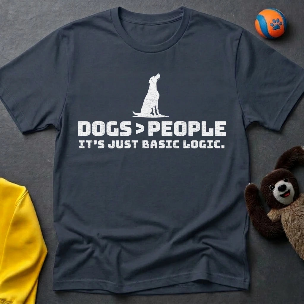 Dogs>People Silhouette T-shirt