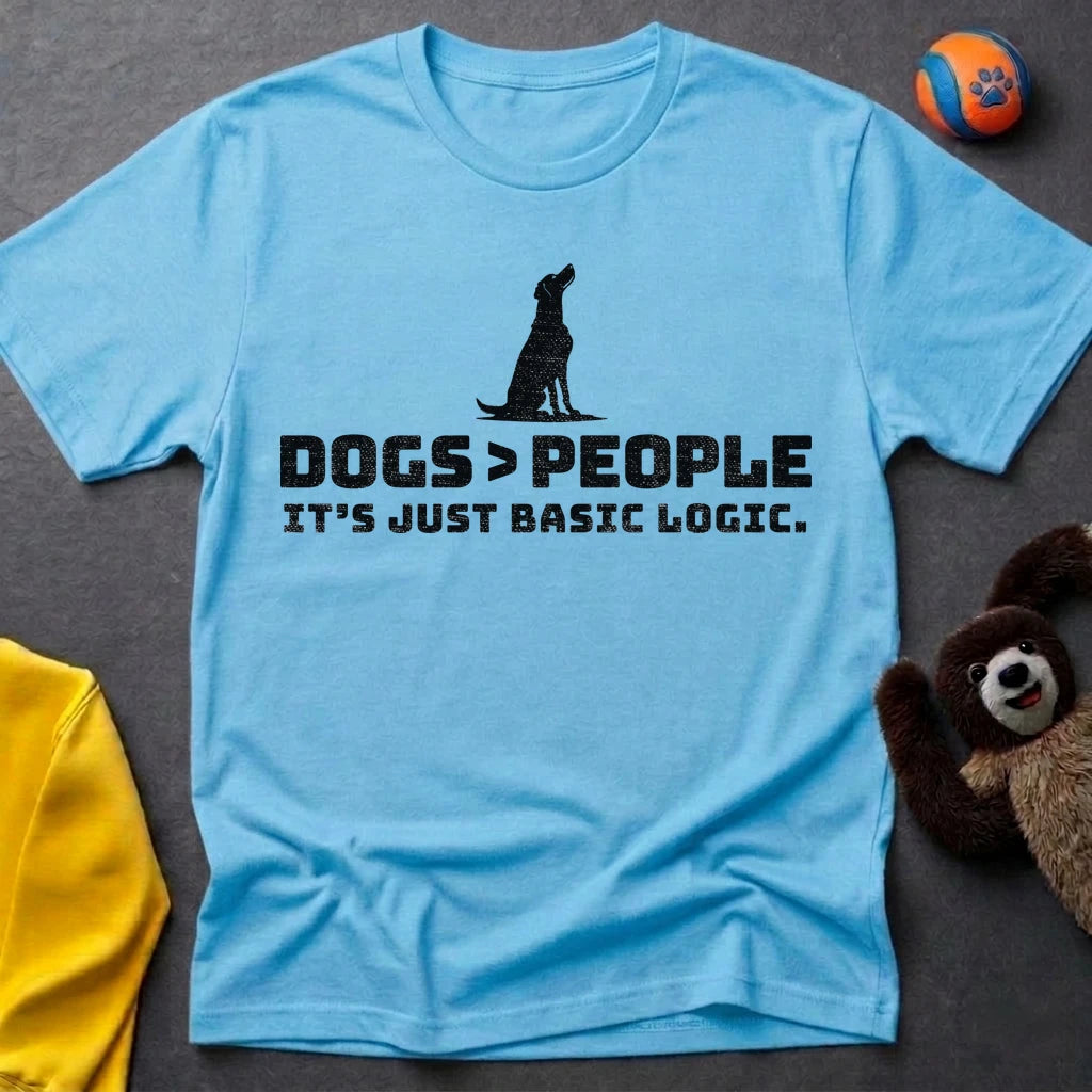 Dogs>People Silhouette T-shirt