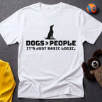Dogs>People Silhouette T-shirt
