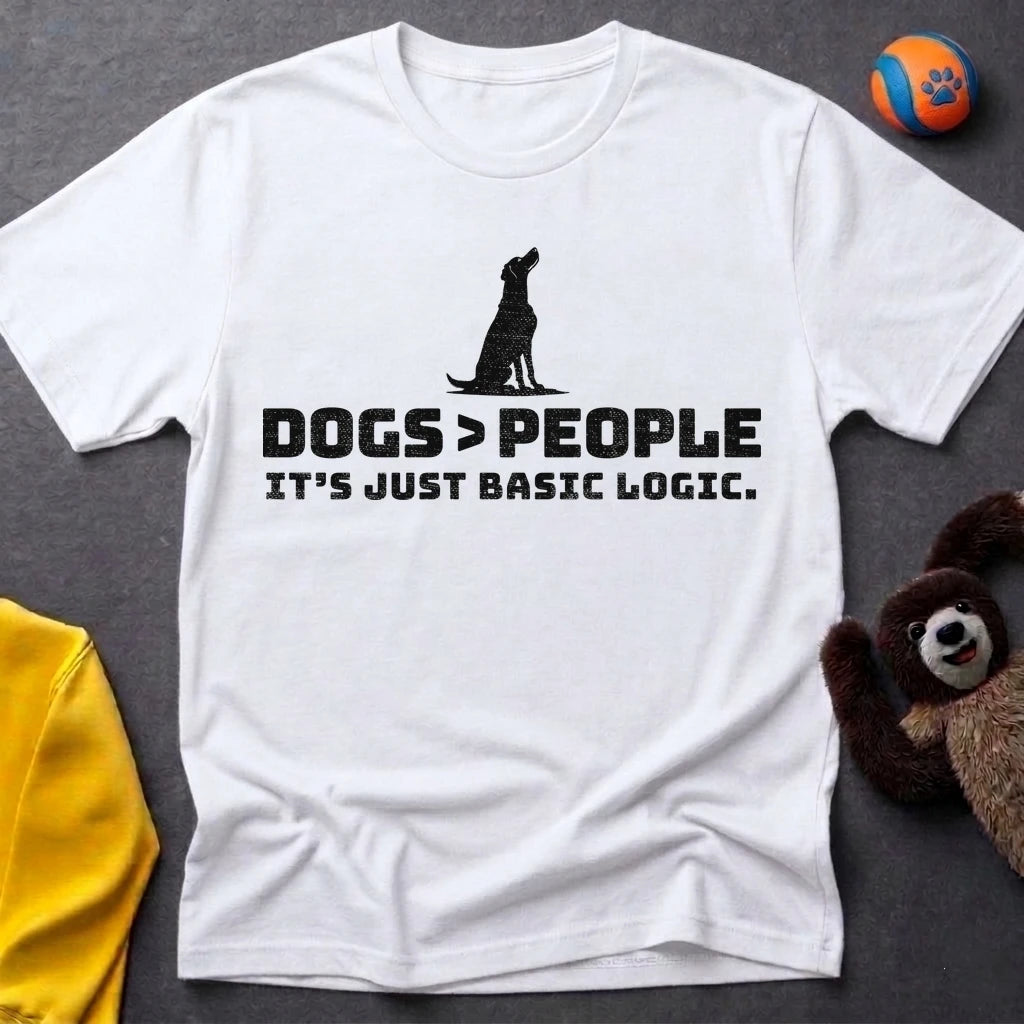 Dogs>People Silhouette T-shirt