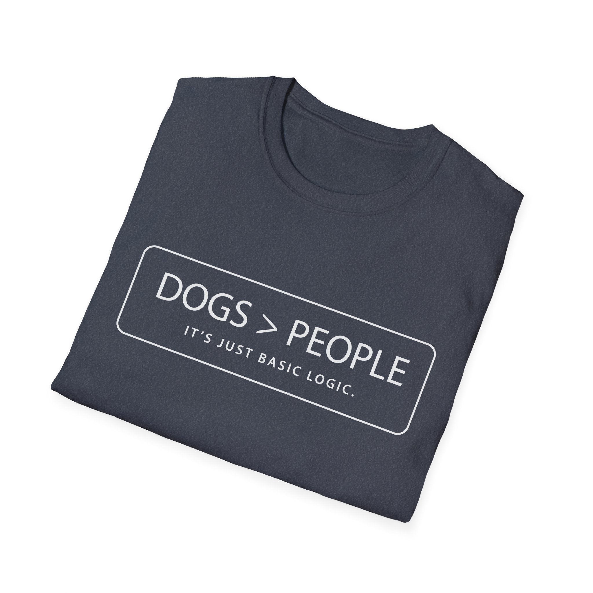 Dogs Over People Text Graphic Tee