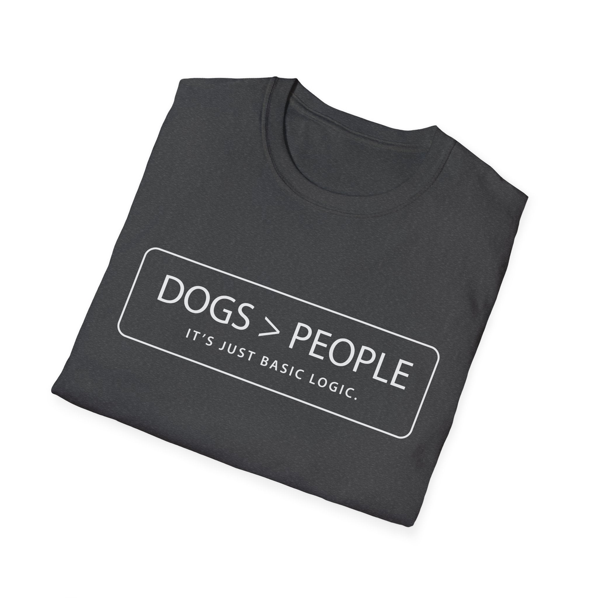 Dogs Over People Text Graphic Tee
