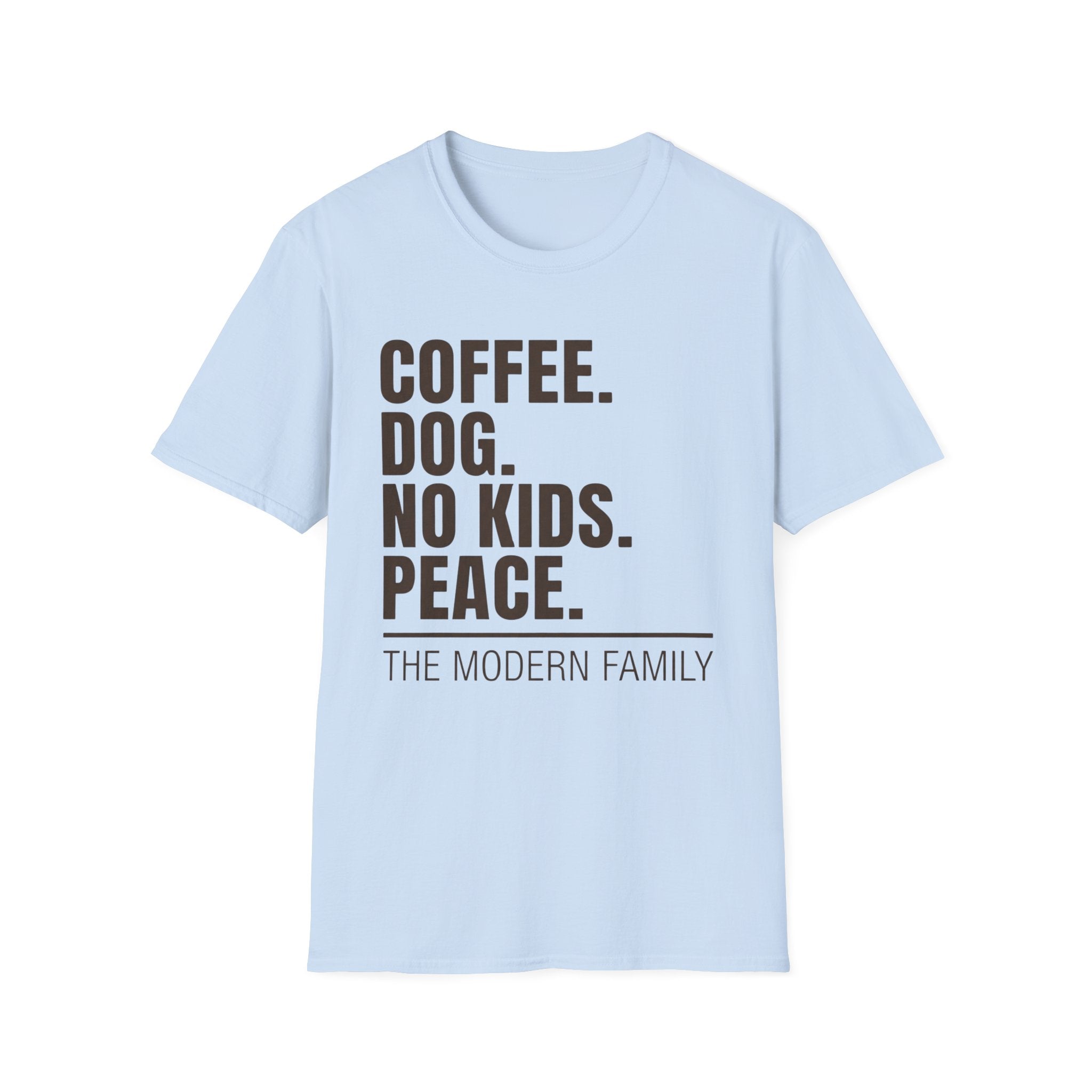 Coffee Dog No Kids Peace Graphic Tee