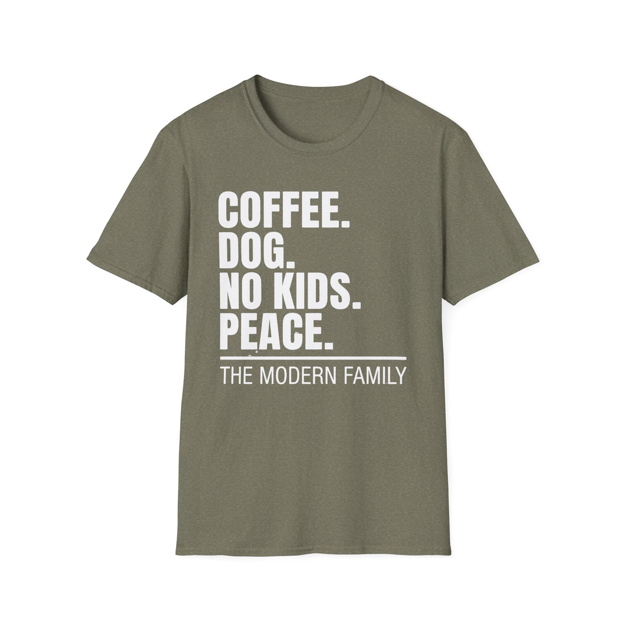 Coffee Dog No Kids Peace Graphic Tee