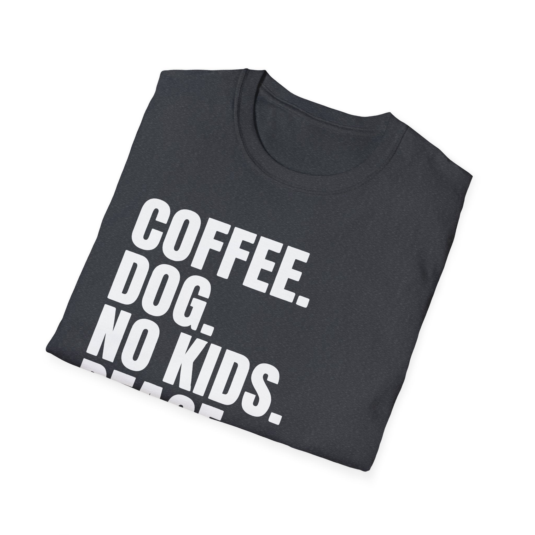 Coffee Dog No Kids Peace Graphic Tee