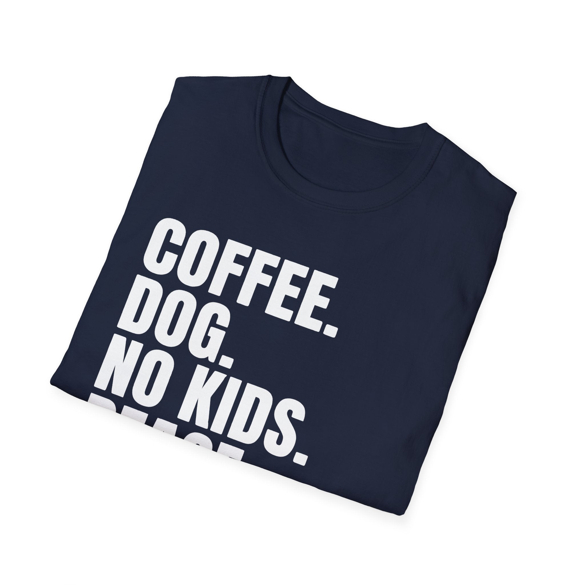 Coffee Dog No Kids Peace Graphic Tee