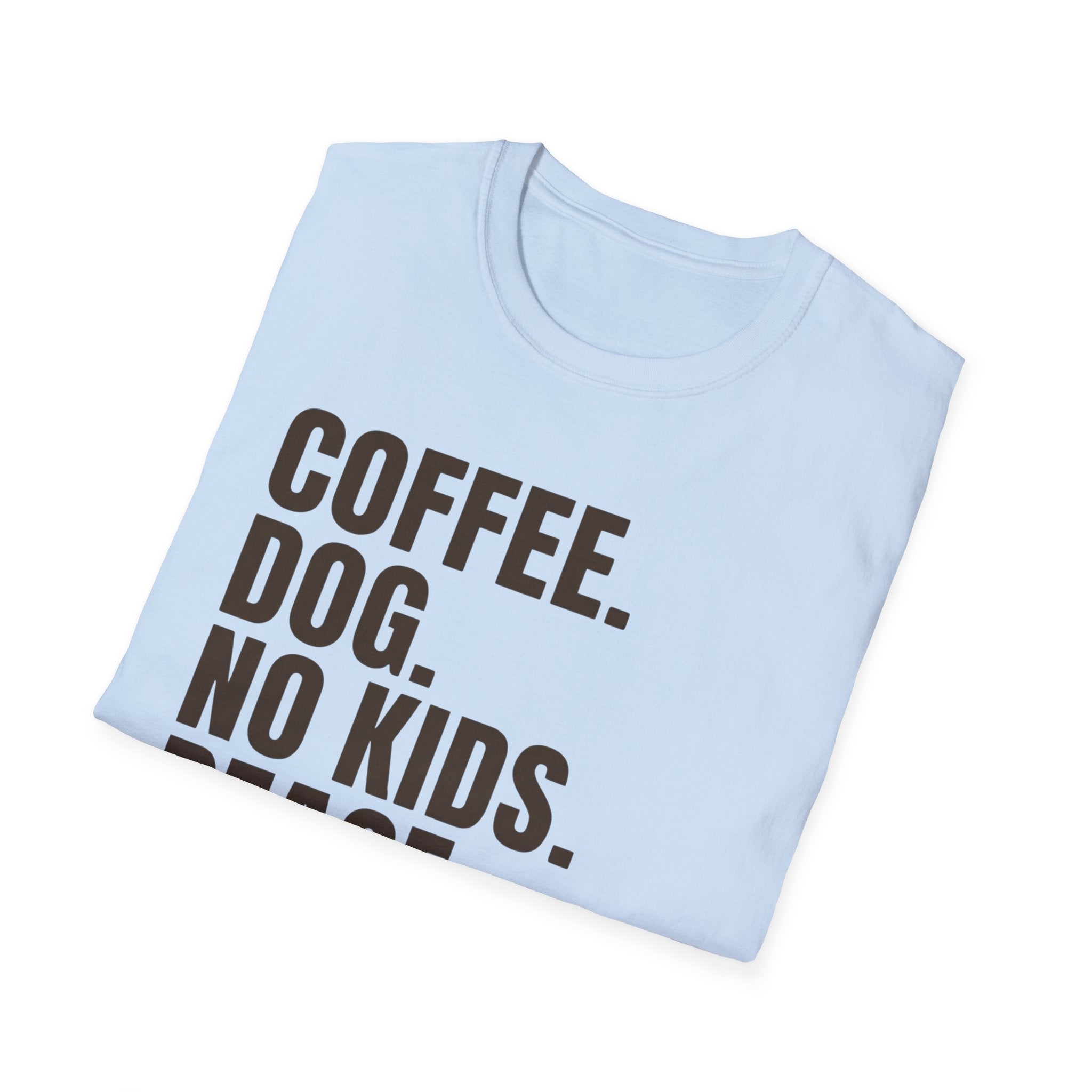 Coffee Dog No Kids Peace Graphic Tee