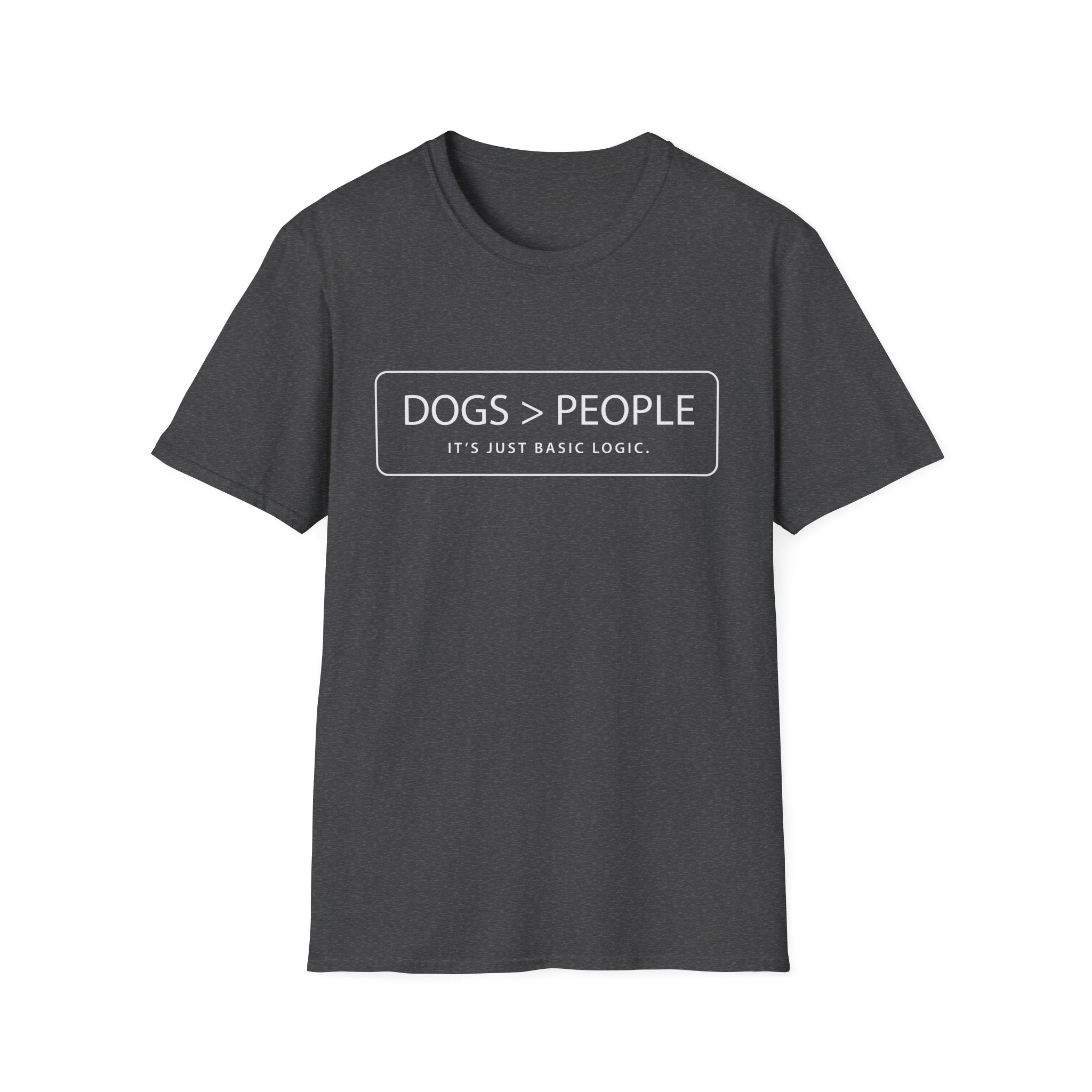 Dogs Over People Text Graphic Tee