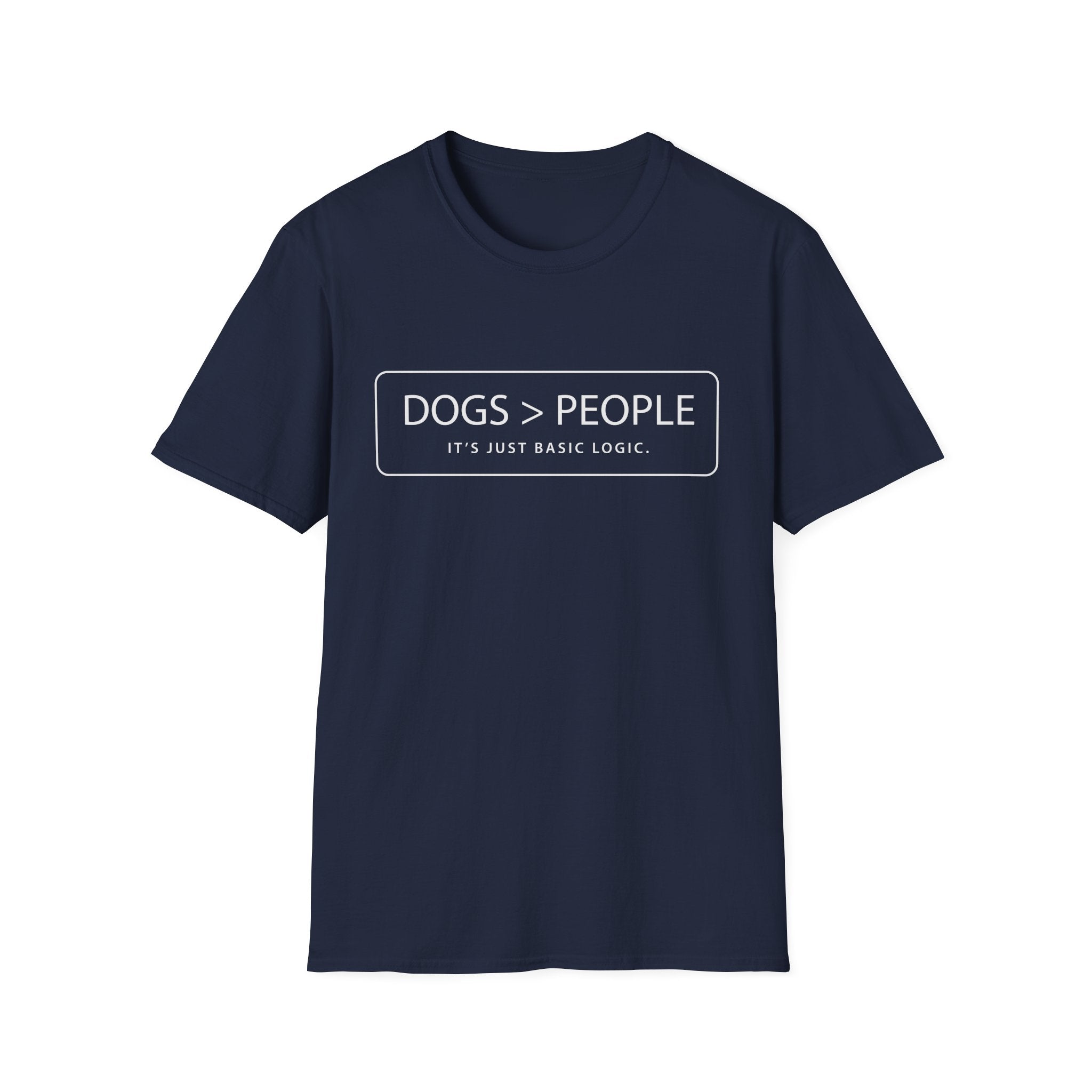 Dogs Over People Text Graphic Tee