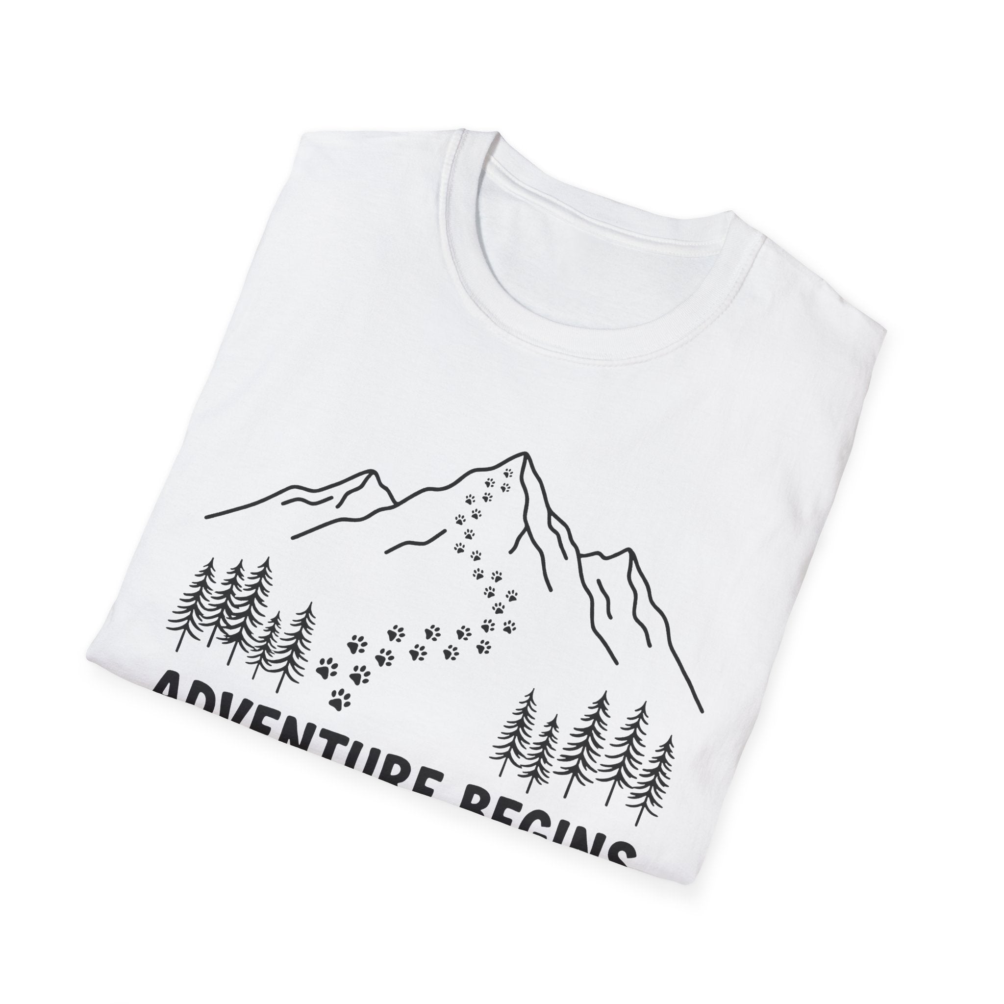 Adventure Begins With A Bark Graphic Tee