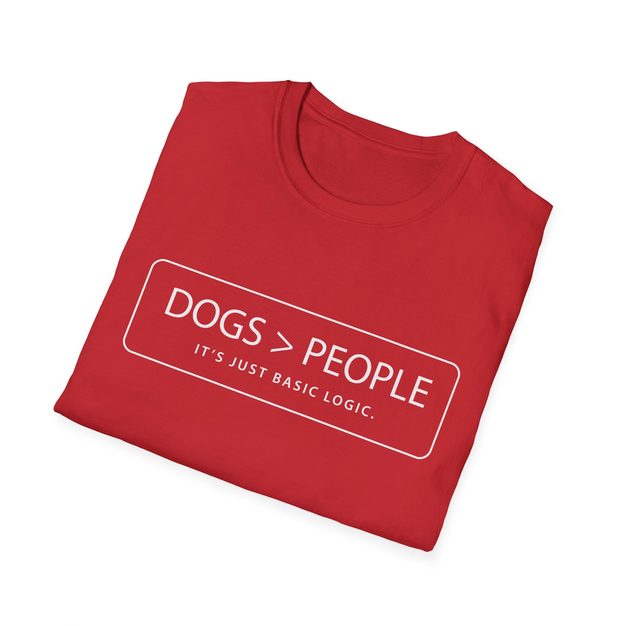Dogs Over People Text Graphic Tee