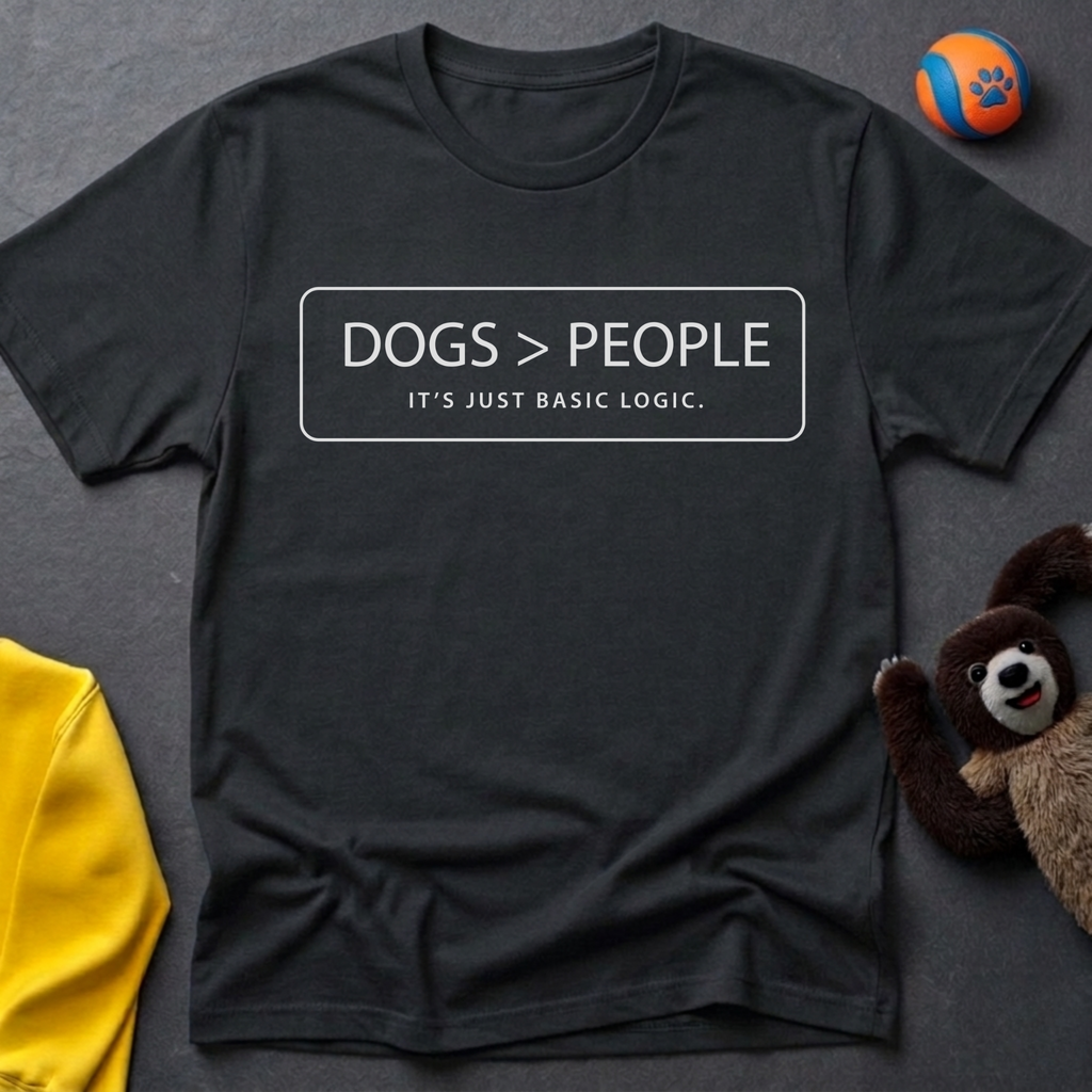 Dogs > People T-shirt