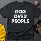 Dog Over People Stencil T-shirt