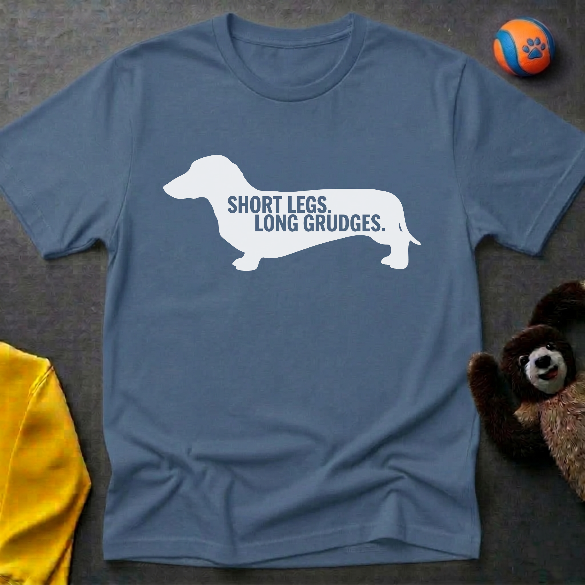 Short Legs. Long Grudges Silohuette T-shirt