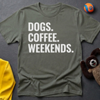 Dogs. Coffee. Weekends. T-shirt