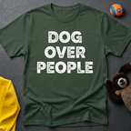 Dog Over People Stencil T-shirt