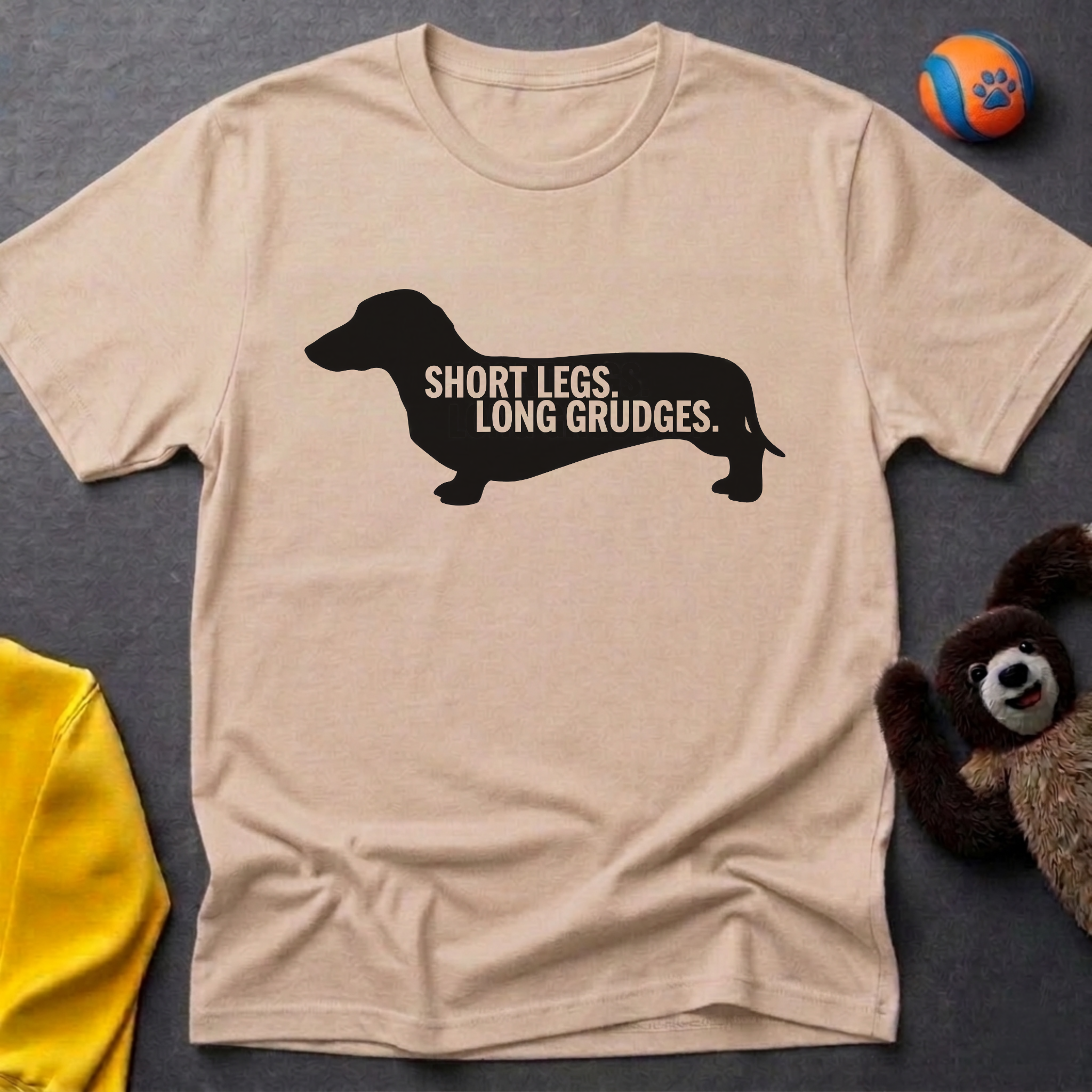 Short Legs. Long Grudges Silohuette T-shirt