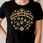 Peace, Love & Paws T-shirt