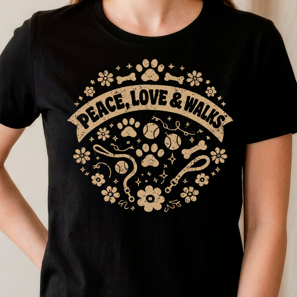 Peace, Love & Walks T-shirt