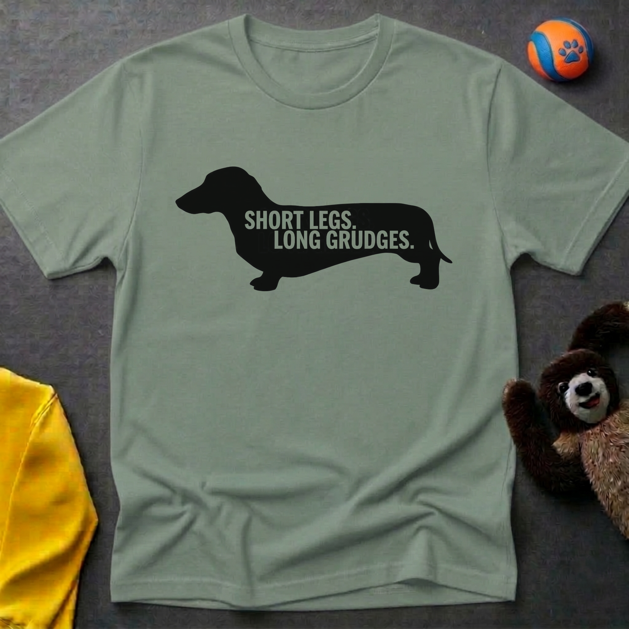 Short Legs. Long Grudges Silohuette T-shirt