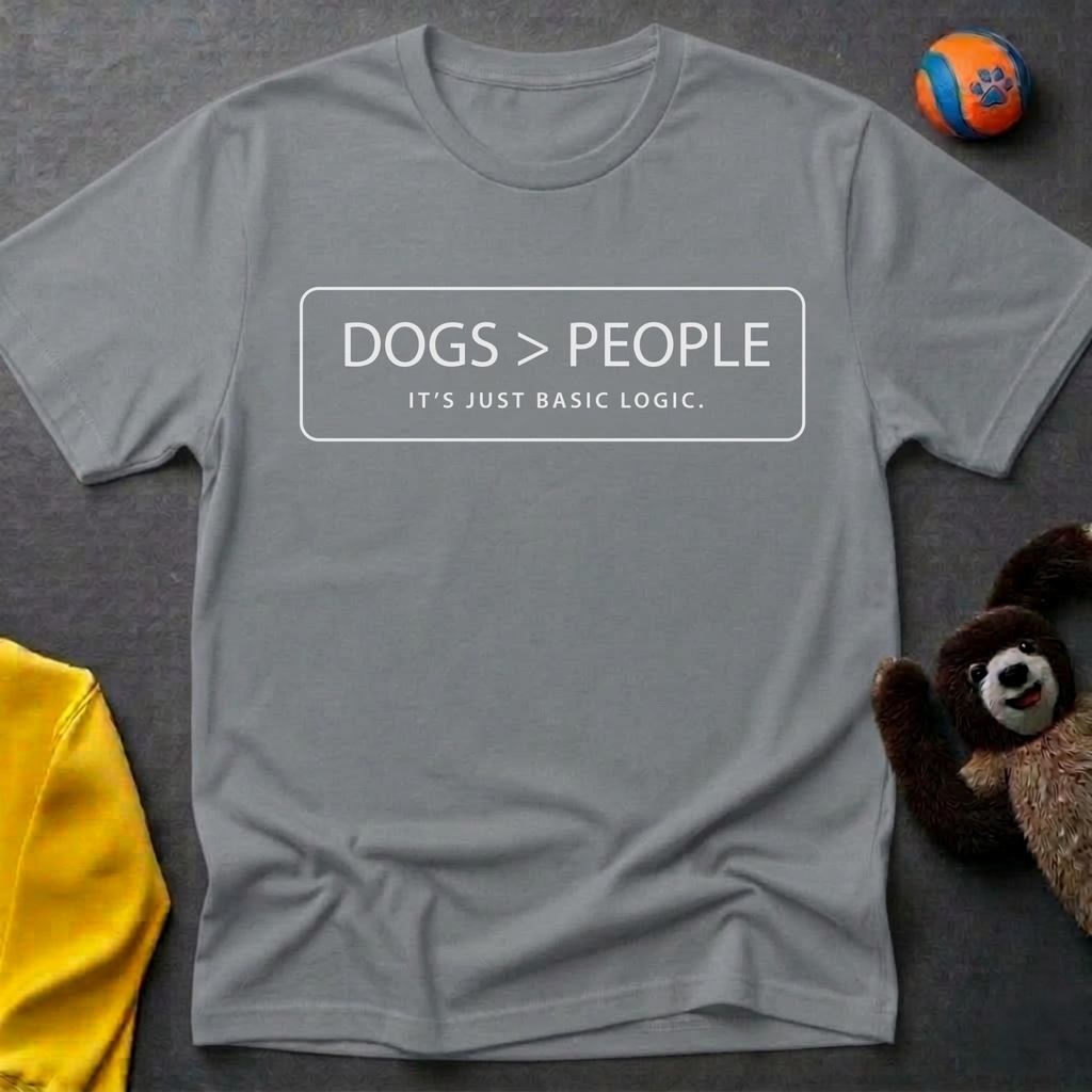 Dogs > People T-shirt
