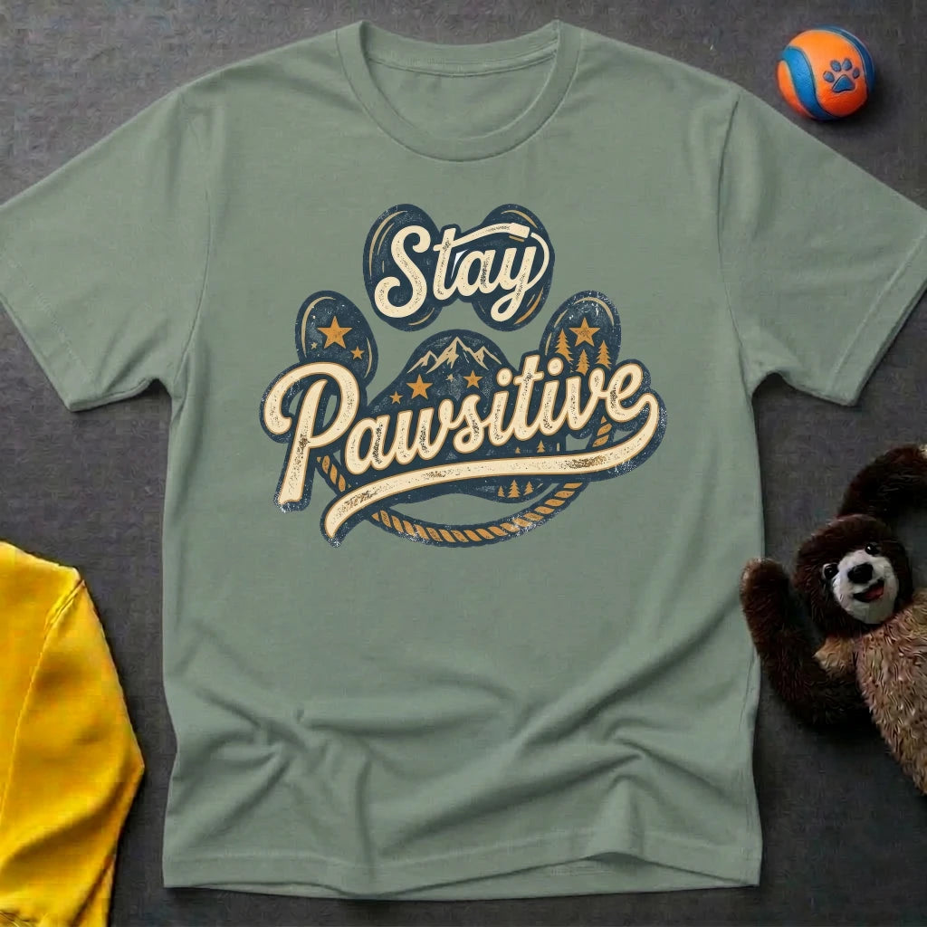 Stay Pawsitive T-Shirt
