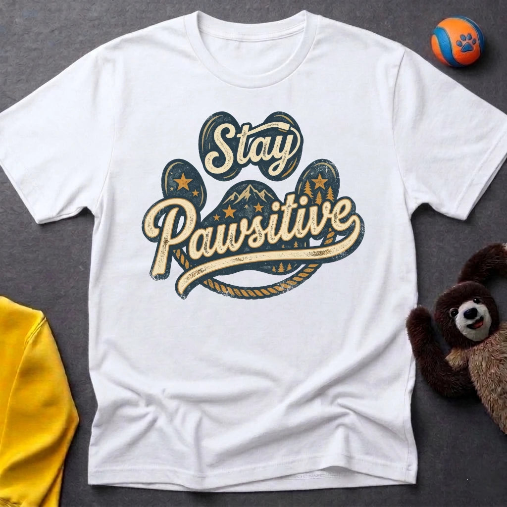 Stay Pawsitive T-Shirt