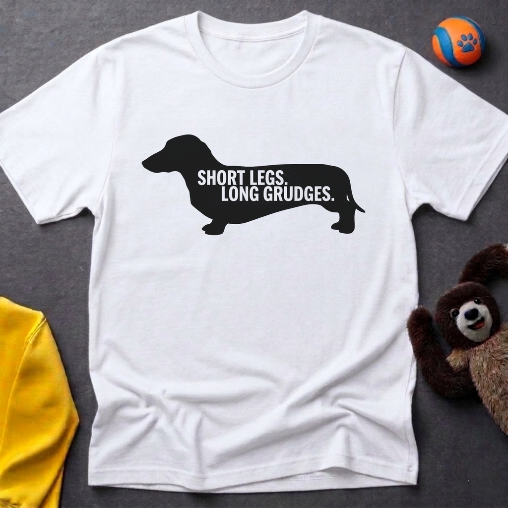 Short Legs. Long Grudges Silohuette T-shirt