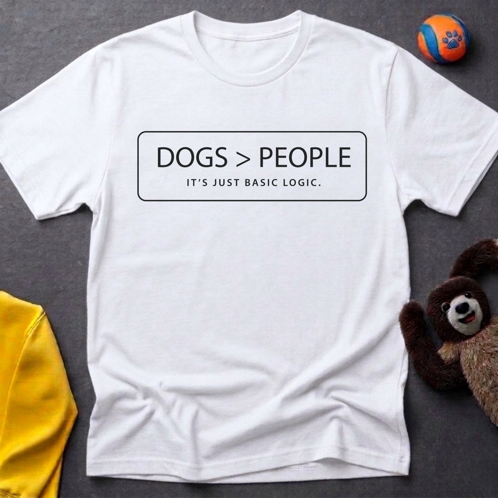 Dogs > People T-shirt
